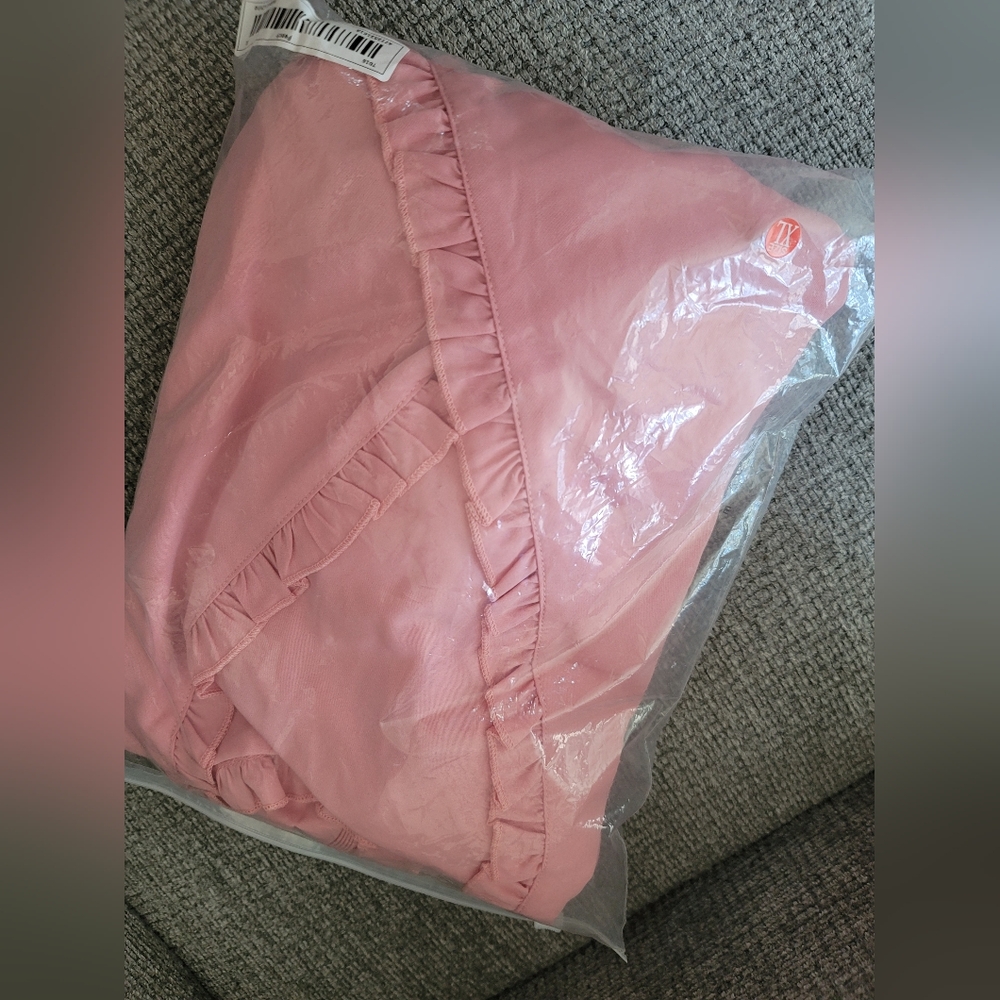 Pink Wrap Dress Flowy Nwot - Picture 3 of 4